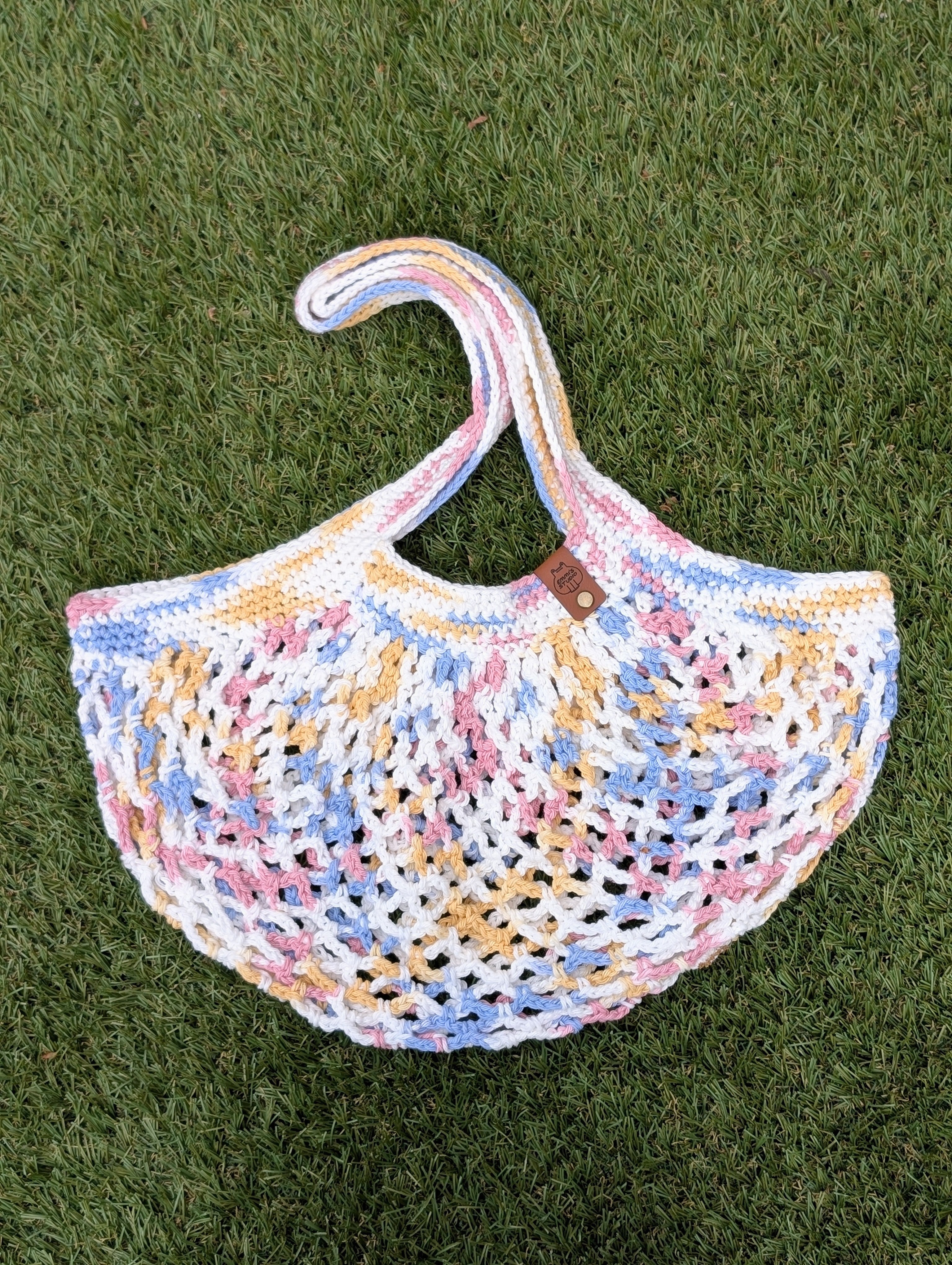 Crochet Market Bag - Breeze Ombre