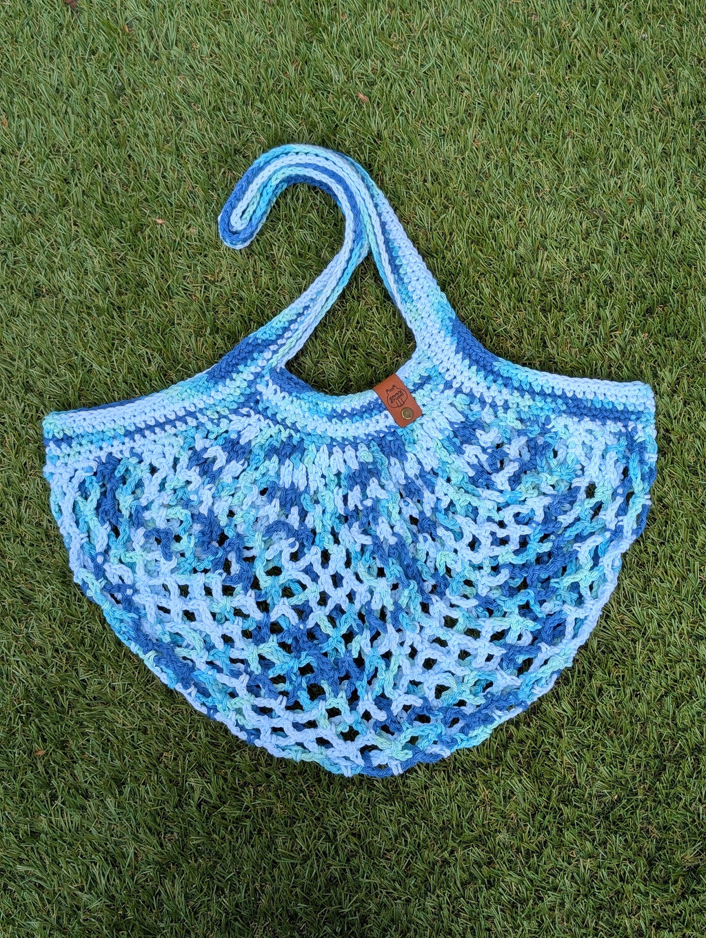 Crochet Market Bag - Ocean