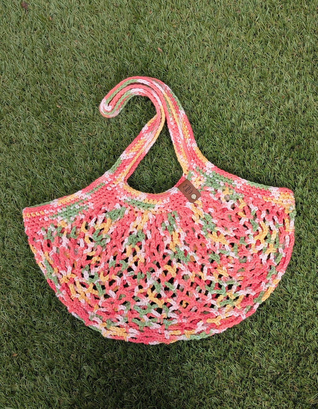 Crochet Market Bag - Mango