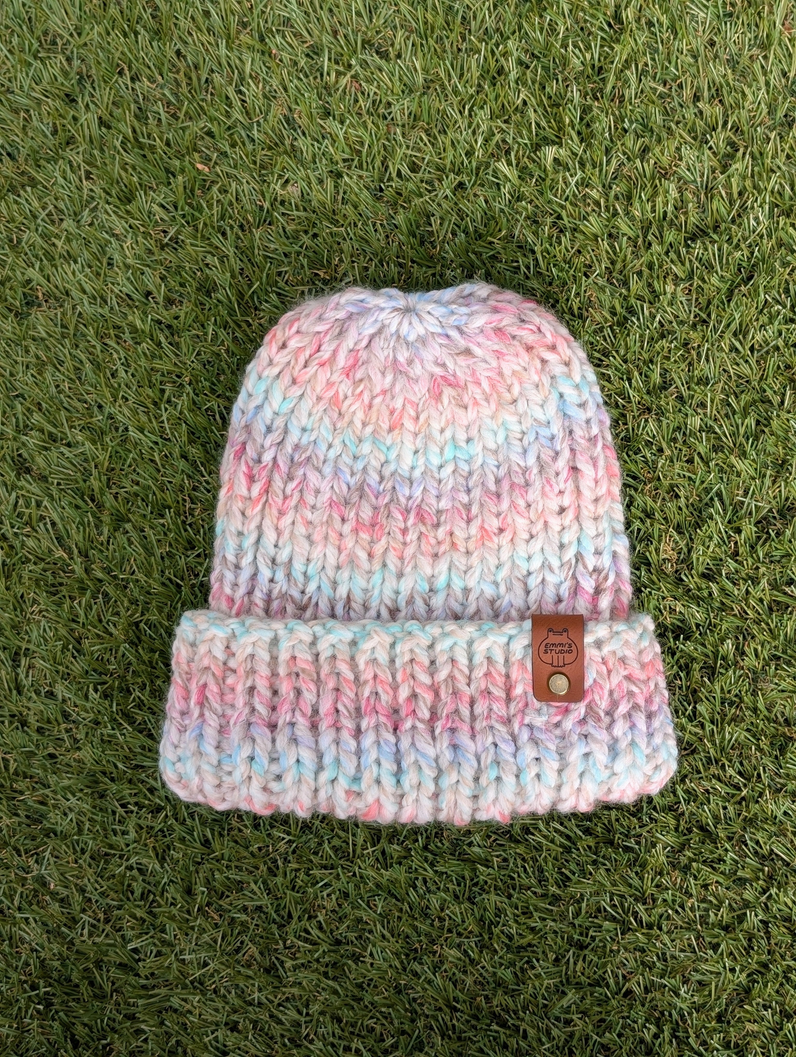 Knit Beanie - Pastel