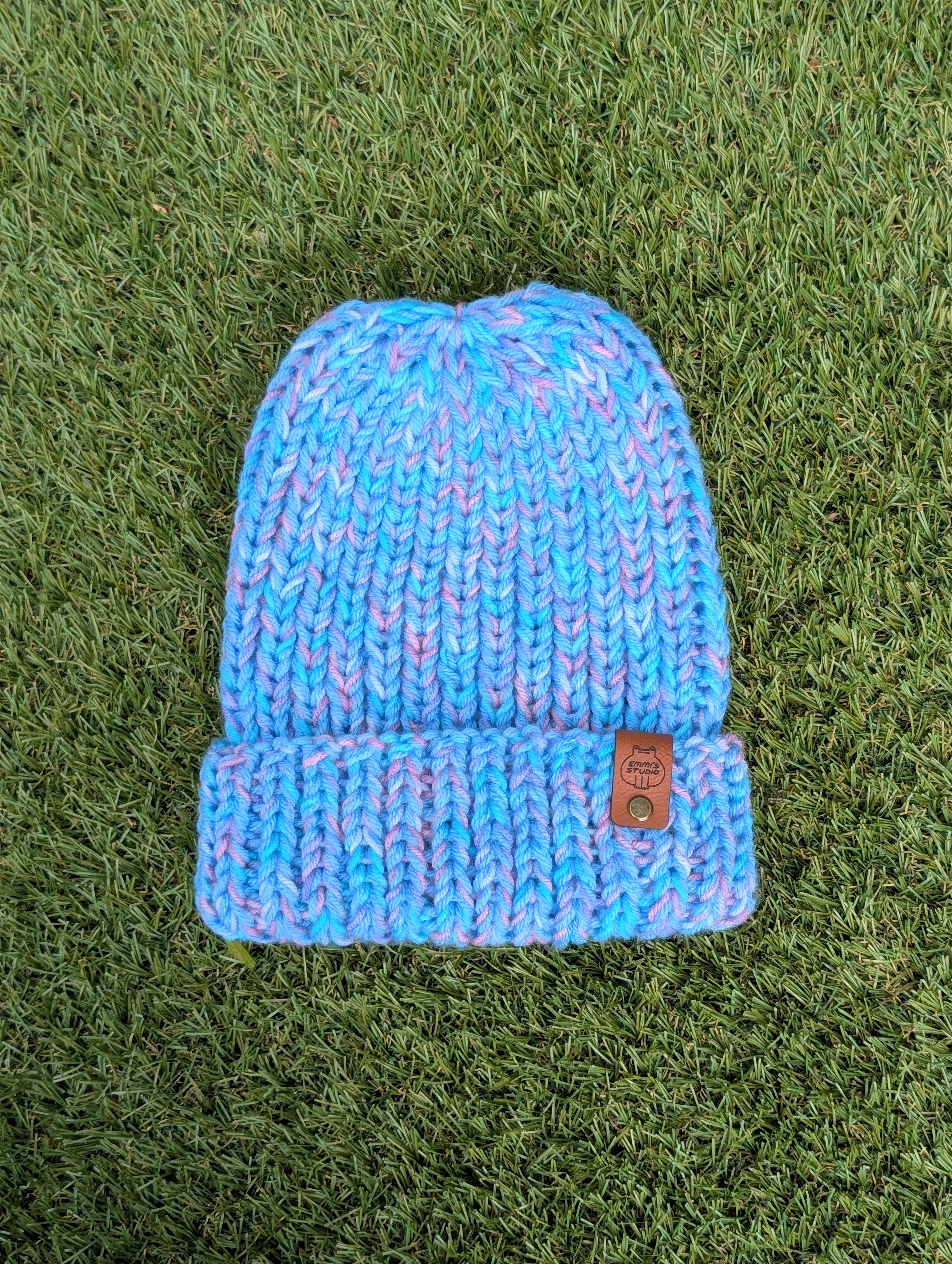 Knit Beanie - Bold Blue