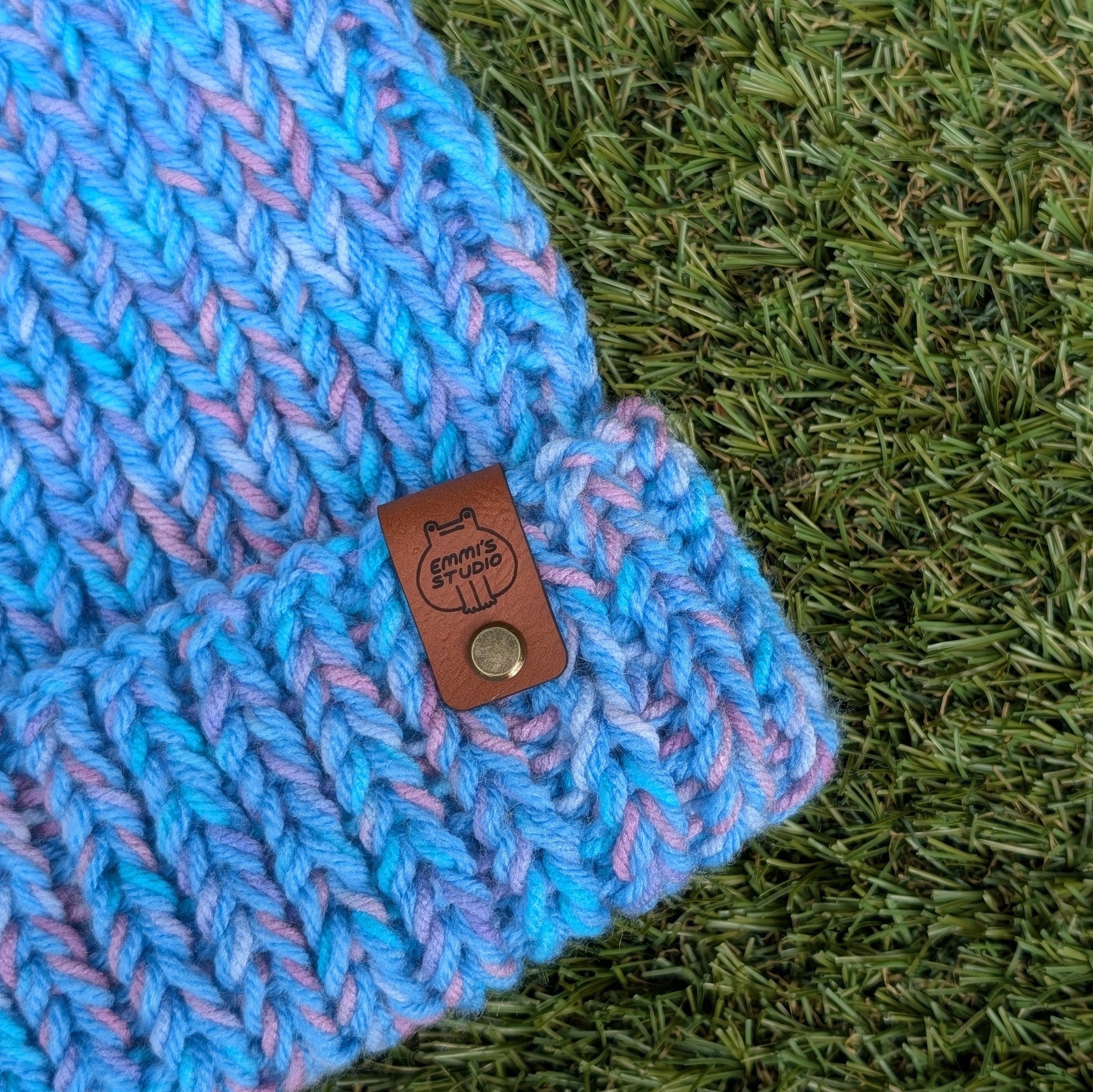 Knit Beanie - Bold Blue