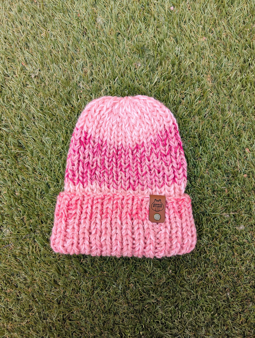 Knit Beanie - Strawberry